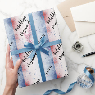 Gelukkige verjaardag geschenkpapier