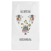 Gelukkige Verjaardag | Happy Birthday Kleine Geschenktüte (Vorderseite)