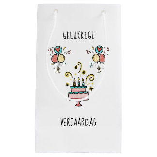 Gelukkige Verjaardag | Happy Birthday Kleine Geschenktüte
