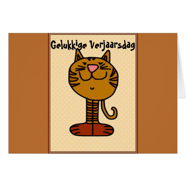Gelukkige Verjaarsdag - Kat (Vorderseite (Horizontal))