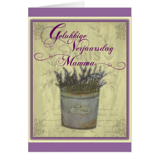 Gelukkige Verjaarsdag Mamma (Vorne)
