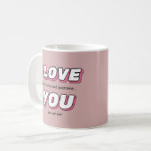 Gelungene Valentinstag-Gestaltung Kaffeetasse (Vorderseite Links)