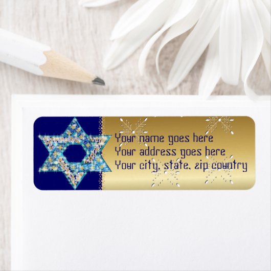 Gem dekoriert Star of David (Insitu)