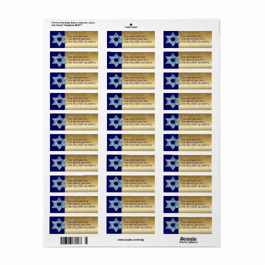 Gem dekoriert Star of David (Vorne)