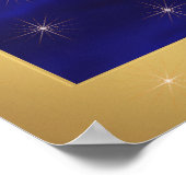 Gem dekoriert Star of David Poster (Ecke)