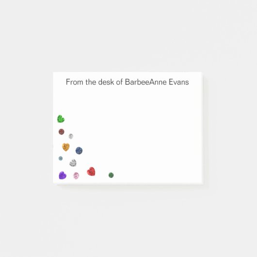 Gem Doodle Post-it Klebezettel (Vorderseite)