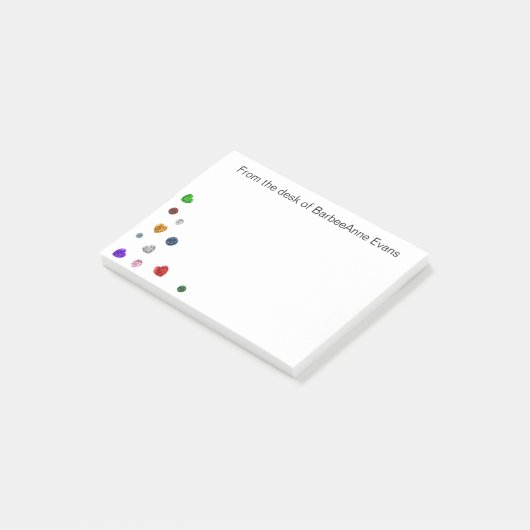 Gem Doodle Post-it Klebezettel (angewinkelt)