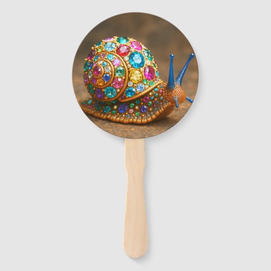 Gem Encrusted Snail Fächer (Rückseite)