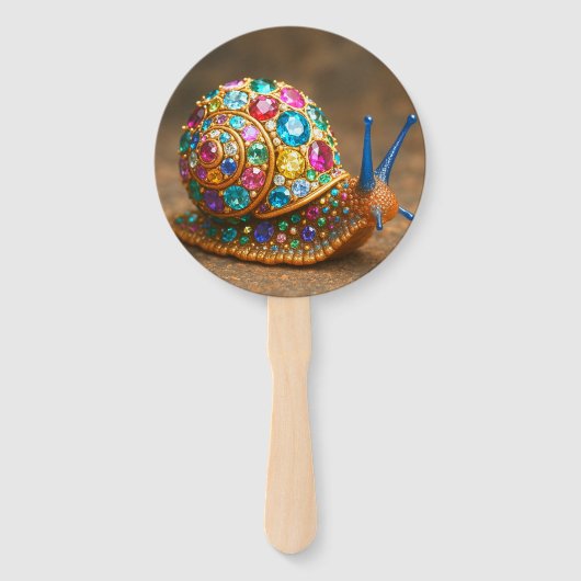 Gem Encrusted Snail Fächer (Vorderseite)