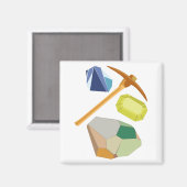 Gem Mining Magnet (Vorderseite/Rückseite)