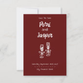 Gem & Pen Save the Date Ruby (Vorderseite)