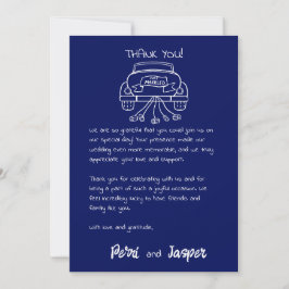 Gem & Pen Vielen Dank, Card Royal Blue Einladung