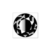 Gem - Rundschnitt Edelsteinschmuck Gummistempel (Prägung)