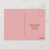 Gem Stone Hochzeit RSVP Postkarte (Rückseite)