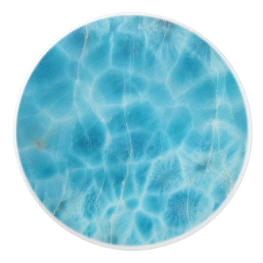 Gem Stone Muster, Blue Larimar / Atlantis Stone Keramikknauf (Vorderseite)