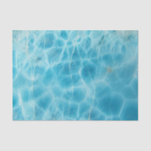 Gem Stone Muster, Blue Larimar / Atlantis Stone Seidenpapier (Vorderseite)