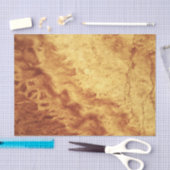 Gem Stone Muster, Gold Tiger Auge Seidenpapier (Handwerk)