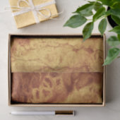 Gem Stone Muster, Gold Tiger Auge Seidenpapier (Geschenk)