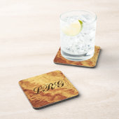 Gem Stone Muster, Gold Tiger Eye Beverage Coaster Getränkeuntersetzer (Rechte Seite)