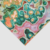 Gem Stone Muster, Ocean Jasper, Green und Multi Seidenpapier (Ausschnitt)