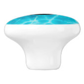 Gem Stone Pattern, Blue Larimar & Black Onyx Keramikknauf (Seitenansicht)