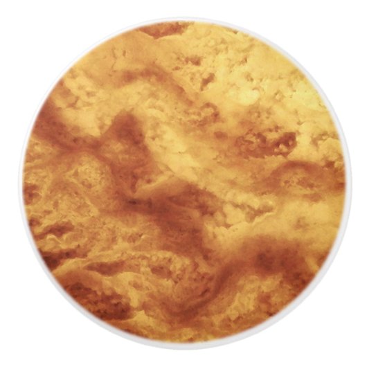 Gem Stone Pattern, Golden Tiger Eye Keramikknauf (Vorderseite)