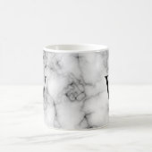 Gem Stone Pattern, grau/graue Marmor Kaffeetasse (Mittel)