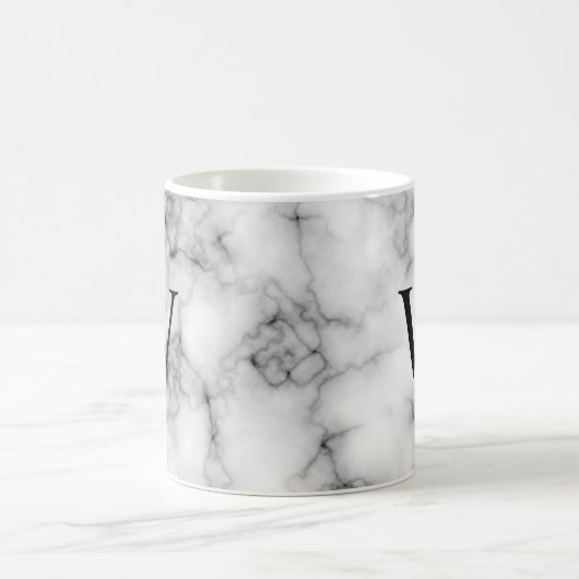 Gem Stone Pattern, grau/graue Marmor Kaffeetasse (Mittel)