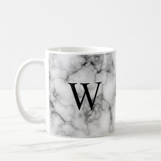 Gem Stone Pattern, grau/graue Marmor Kaffeetasse (Links)