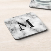 Gem Stone Pattern, grau/graue Marmorplatte und sch Getränkeuntersetzer (Linke Seite)