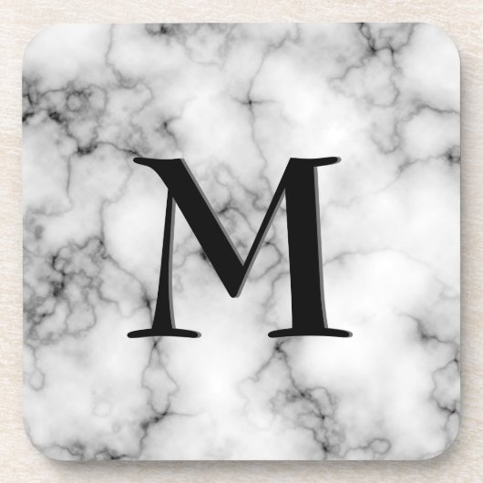 Gem Stone Pattern, grau/graue Marmorplatte und sch Getränkeuntersetzer (Vorderseite)