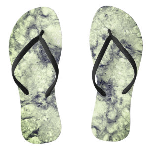 Gem Stone Pattern, Graue/graue und schwarze Marmor Badesandalen