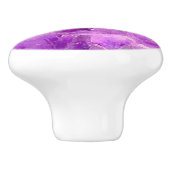 Gem Stone Pattern, Lila Amethyst Keramikknauf (Seitenansicht)