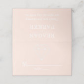 Gem Stones Custom Pastel Wedding Platzkarte (Außenseite Aufgefaltet)