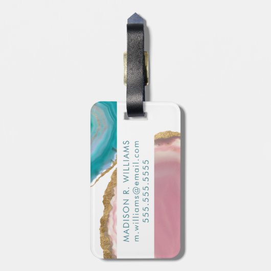 Gem Stones I Gepäckanhänger (Rückseite vertikal)