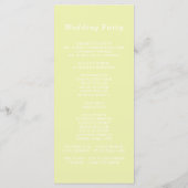 Gem Stones Modern Pastel Green Wedding Programm (Rückseite)