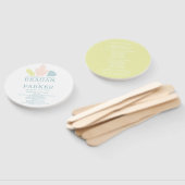 Gem Stones Modern Pastel Wedding Fächer (Non-assembled)