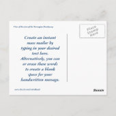 Gem Studded Bow Postkarte (Rückseite)