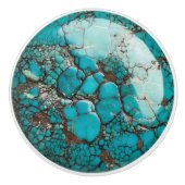 Gem Turquoise Pattern Keramikknauf (Vorderseite)