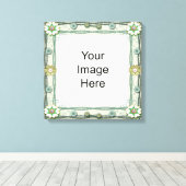 Gem und Perlbogen als gepackte Canvas Leinwanddruck (Insitu (Holzboden))