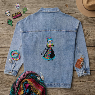 Gema-Skelett Jeansjacke