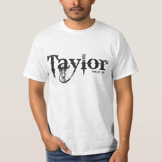 Gemacht durch Taylor-Bluten-Cowboy-T-Shirt T-Shirt (Vorderseite)