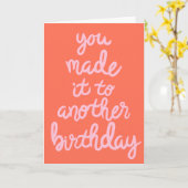 Gemacht es zu einem anderen Geburtstag Karte (Gelbe Blume)