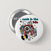 Gemacht im 80er button (Vorne & Hinten)