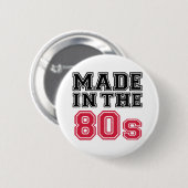 Gemacht im 80er button (Vorne & Hinten)
