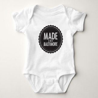 Gemacht im Baltimore-Babybodysuit Baby Strampler