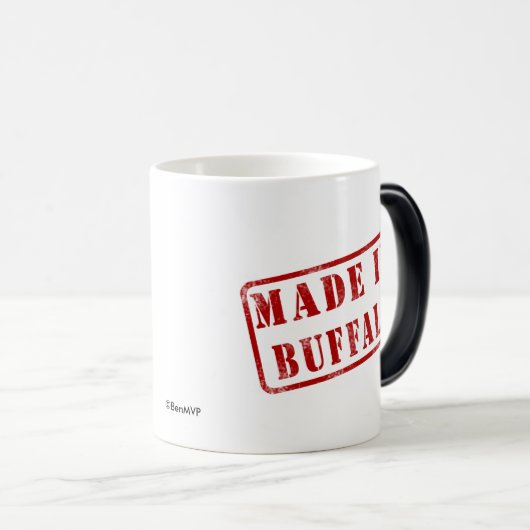 Gemacht im Büffel Verwandlungstasse (VorderseiteRechts)