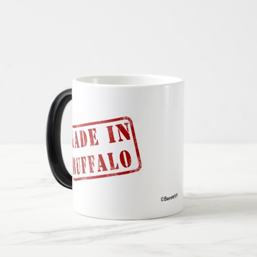 Gemacht im Büffel Verwandlungstasse (Vorderseite Links)