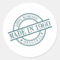 Gemacht im Jahre 1960 ringsum Briefmarken-Art-Logo