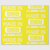 Gemacht im Jahre 1969 alle Vorlagen-Teile Geschenkpapier (Flach)